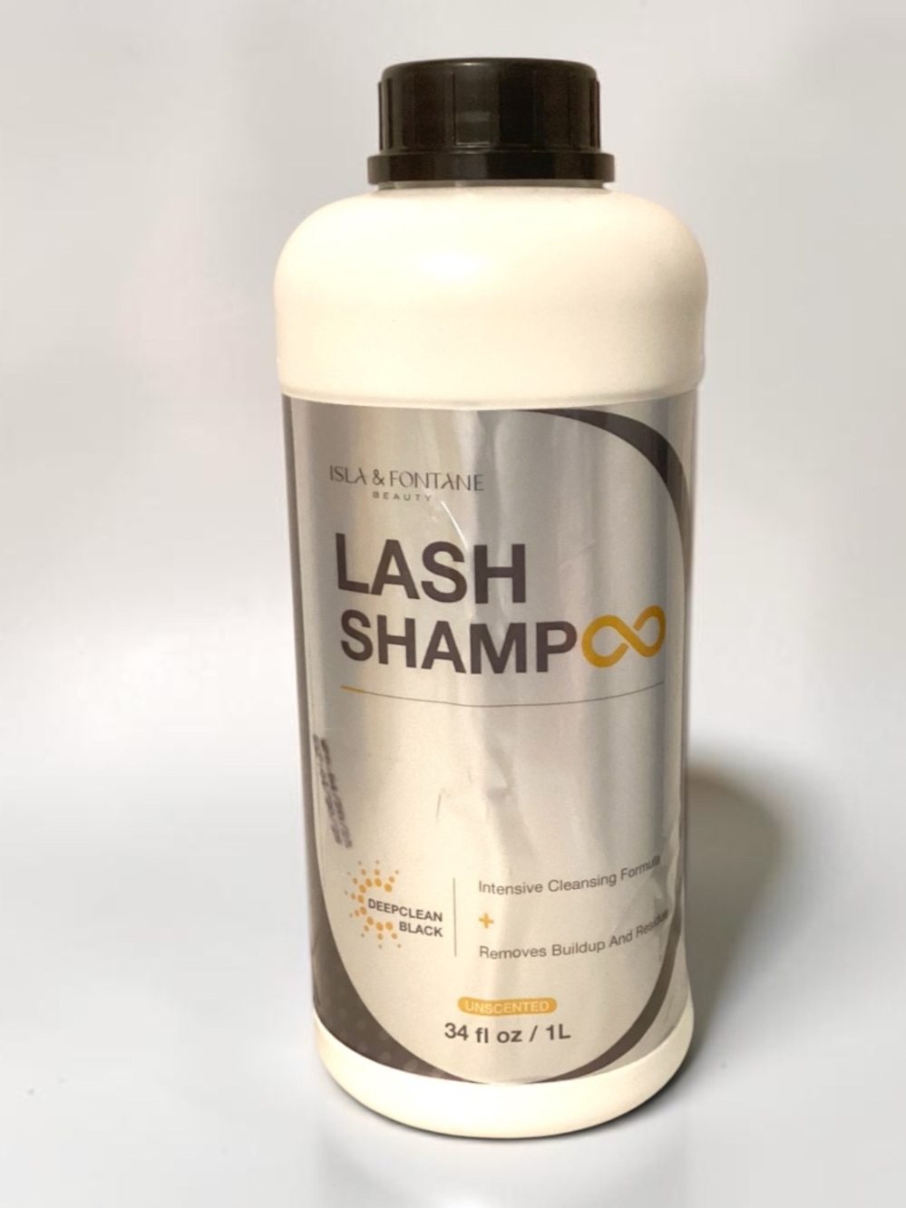 Lash Shampoo NEW ISLA & FONTANE DeepClean Black Formula 34oz Extension Cleanser